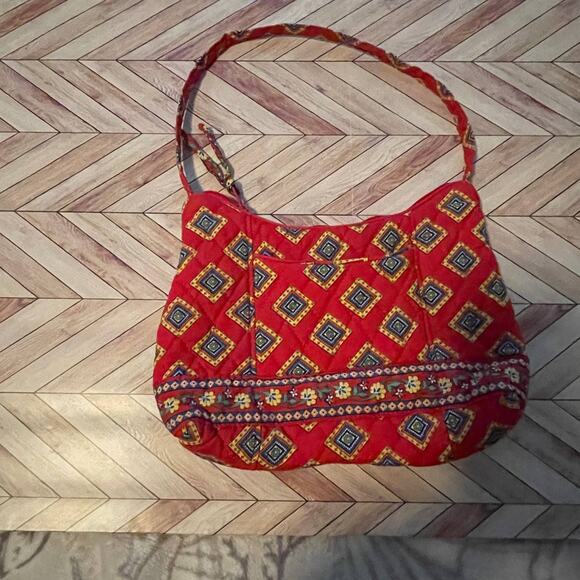 Very Bradley Red Handbag Purse tote (Pre-owned) - Picture 4 of 6